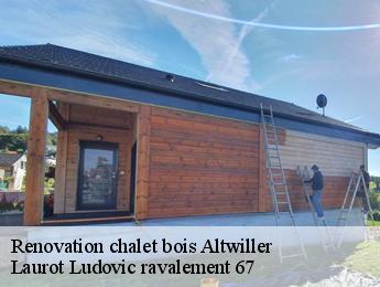 Renovation chalet bois  altwiller-67260 Laurot Ludovic ravalement 67