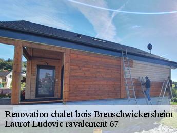 Renovation chalet bois  breuschwickersheim-67112 Laurot Ludovic ravalement 67