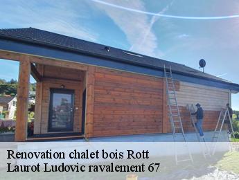 Renovation chalet bois  rott-67160 Laurot Ludovic ravalement 67