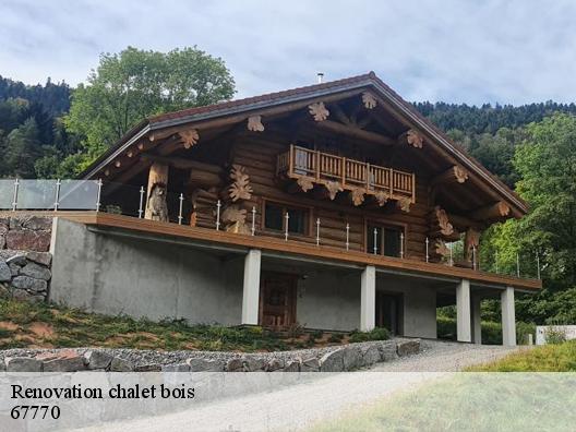 Renovation chalet bois 67770